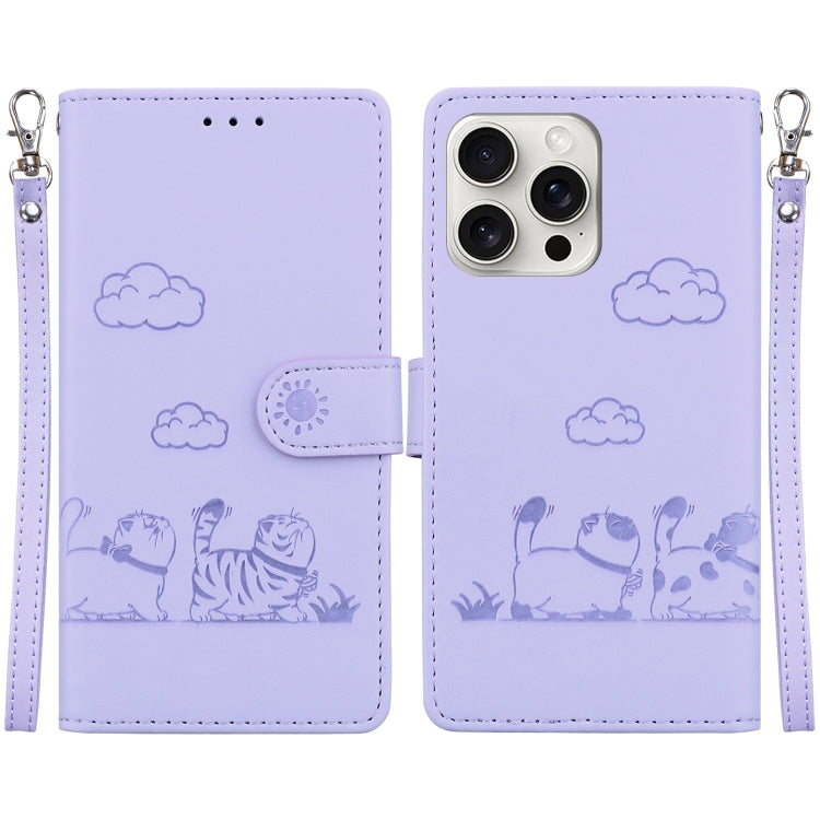 Cute Cats RFID Leather Phone Case