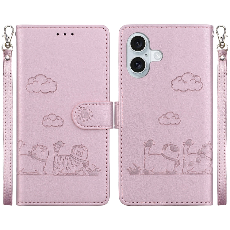 Cute Cats RFID Leather Phone Case