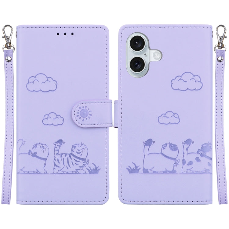 Cute Cats RFID Leather Phone Case