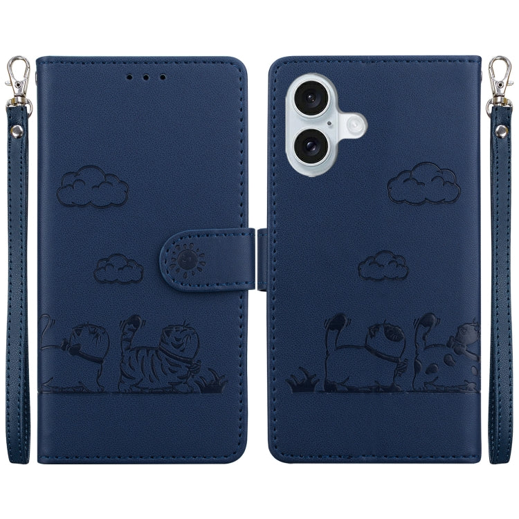 Cute Cats RFID Leather Phone Case