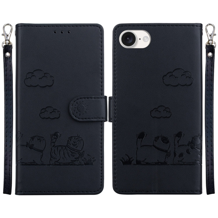Cute Cats RFID Leather Phone Case