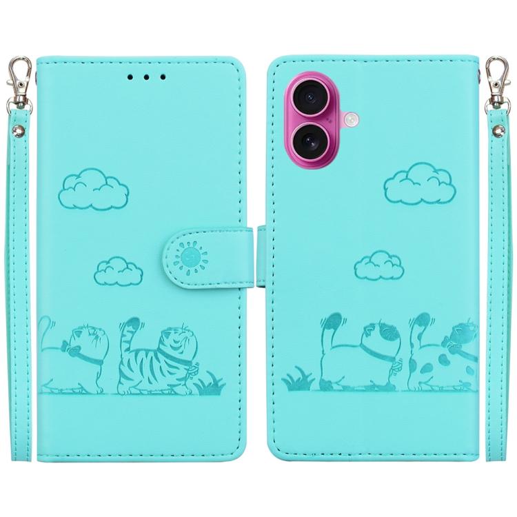 Cute Cats RFID Leather Phone Case