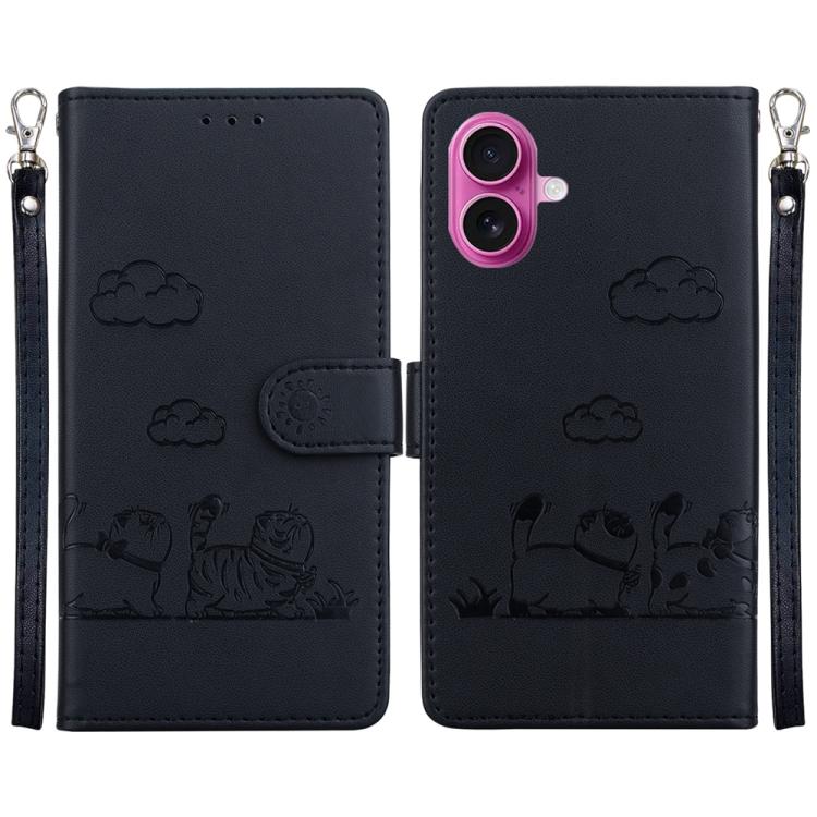 Cute Cats RFID Leather Phone Case
