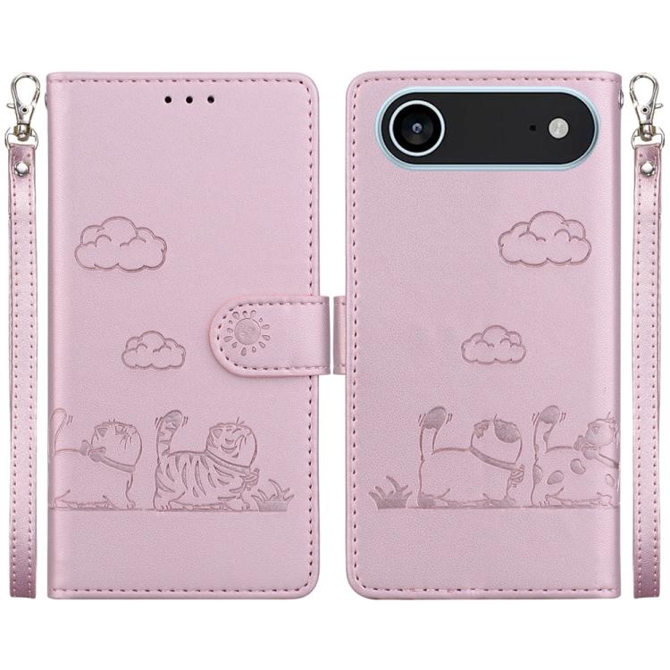 Cute Cats RFID Leather Phone Case