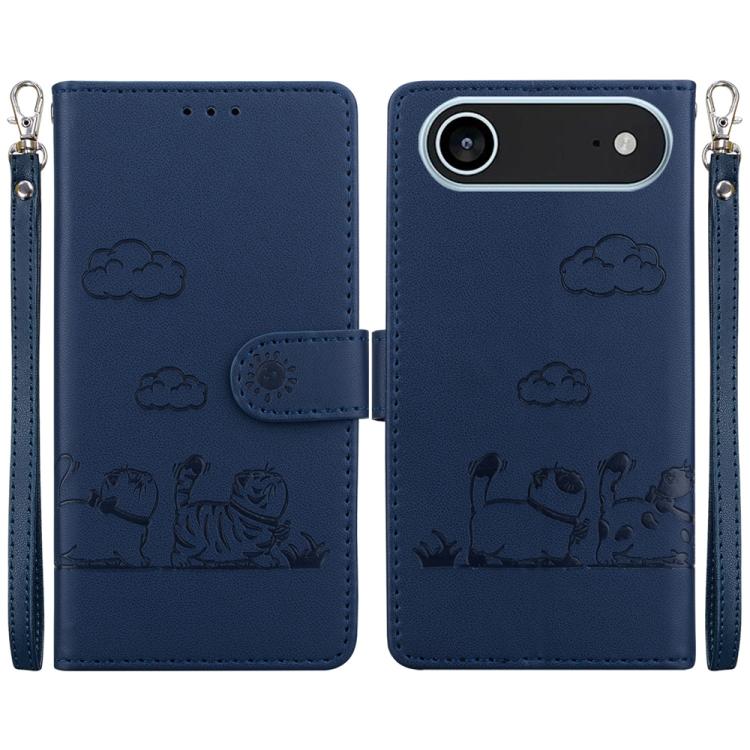 Cute Cats RFID Leather Phone Case