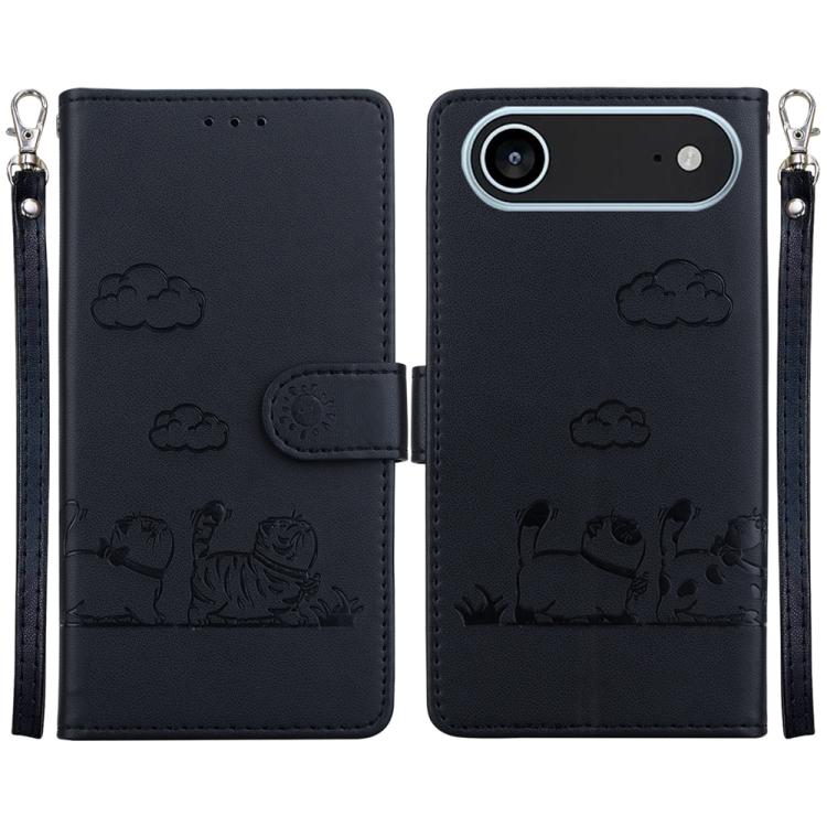 Cute Cats RFID Leather Phone Case