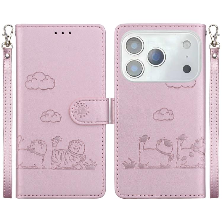 Cute Cats RFID Leather Phone Case