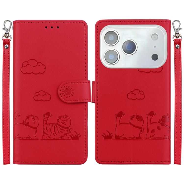 Cute Cats RFID Leather Phone Case