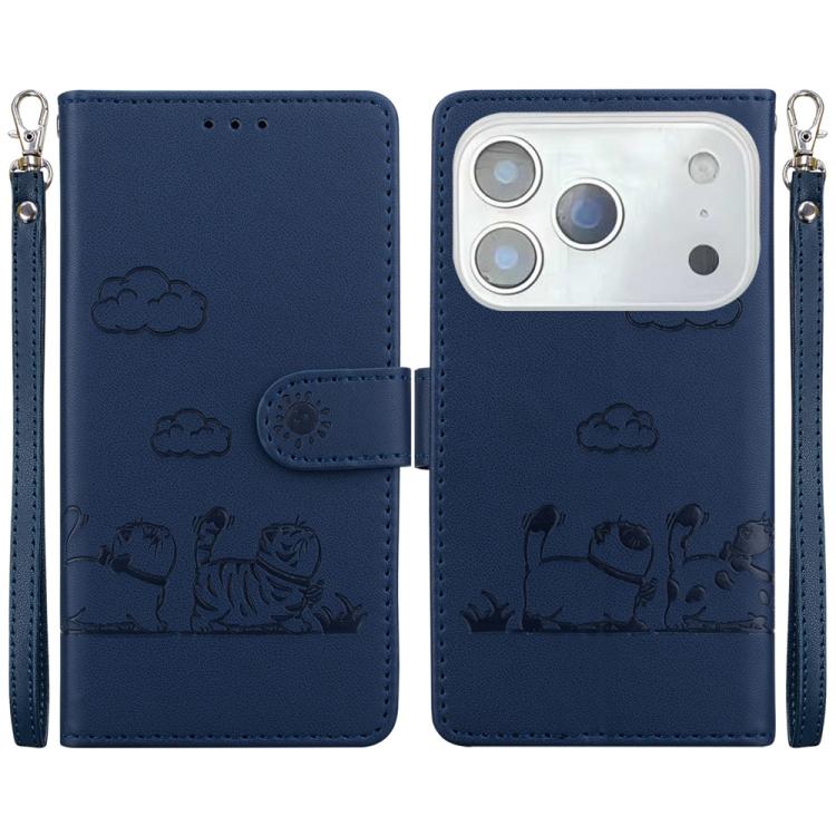 Cute Cats RFID Leather Phone Case