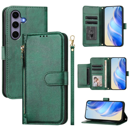 Multi-Card Slots Zipper Wallet Leather Phone Case