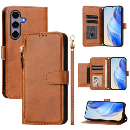 Multi-Card Slots Zipper Wallet Leather Phone Case
