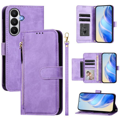 Multi-Card Slots Zipper Wallet Leather Phone Case