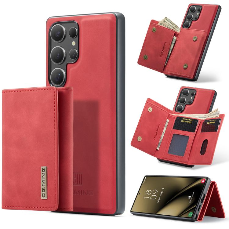 DG.MING M1 Series 3-Fold Multi Card Wallet + Magnetic Phone Case