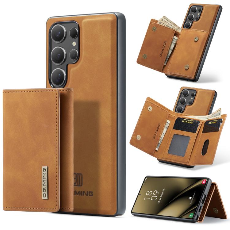 DG.MING M1 Series 3-Fold Multi Card Wallet + Magnetic Phone Case