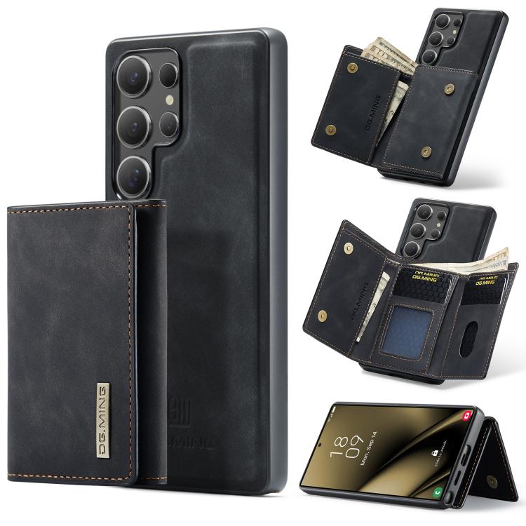 DG.MING M1 Series 3-Fold Multi Card Wallet + Magnetic Phone Case