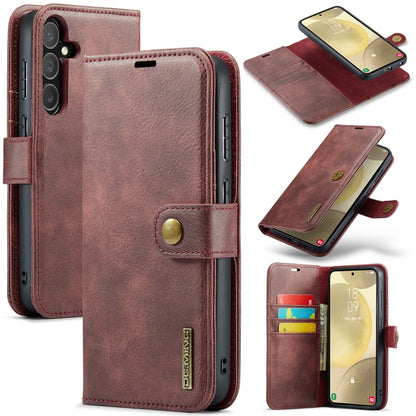 DG.MING Crazy Horse Texture Detachable Magnetic Leather Case