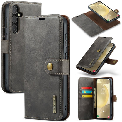 DG.MING Crazy Horse Texture Detachable Magnetic Leather Case