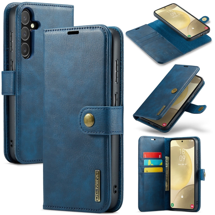 DG.MING Crazy Horse Texture Detachable Magnetic Leather Case