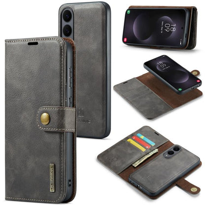 DG.MING Crazy Horse Texture Detachable Magnetic Leather Case