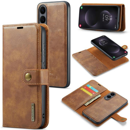 DG.MING Crazy Horse Texture Detachable Magnetic Leather Case