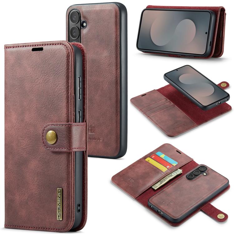 DG.MING Crazy Horse Texture Detachable Magnetic Leather Case