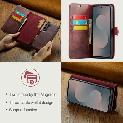 DG.MING Crazy Horse Texture Detachable Magnetic Leather Case