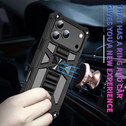 Armor Shockproof TPU + PC Magnetic Phone Case with Holder