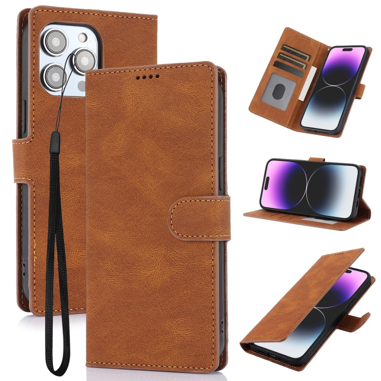Fantasy Skin-feel Calfskin Texture Leather Phone Case