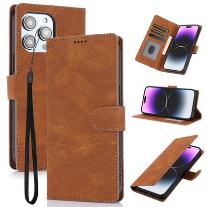Fantasy Skin-feel Calfskin Texture Leather Phone Case