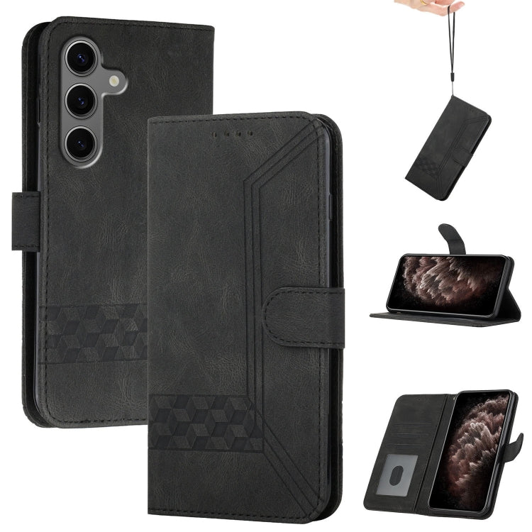 Cubic Skin Feel Flip Leather Phone Case