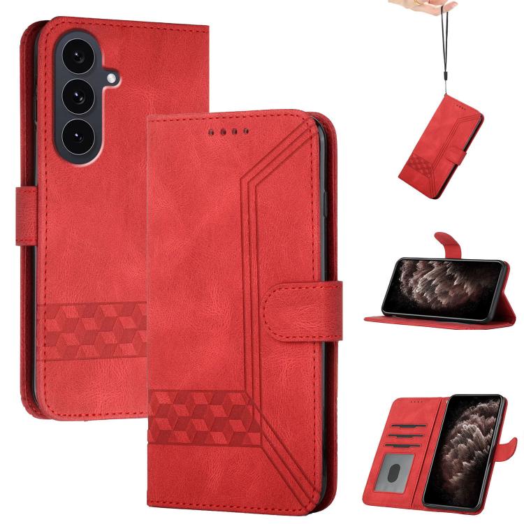 Cubic Skin Feel Flip Leather Phone Case