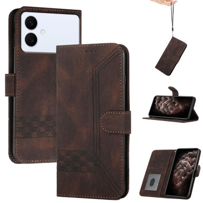 Cubic Skin Feel Flip Leather Phone Case