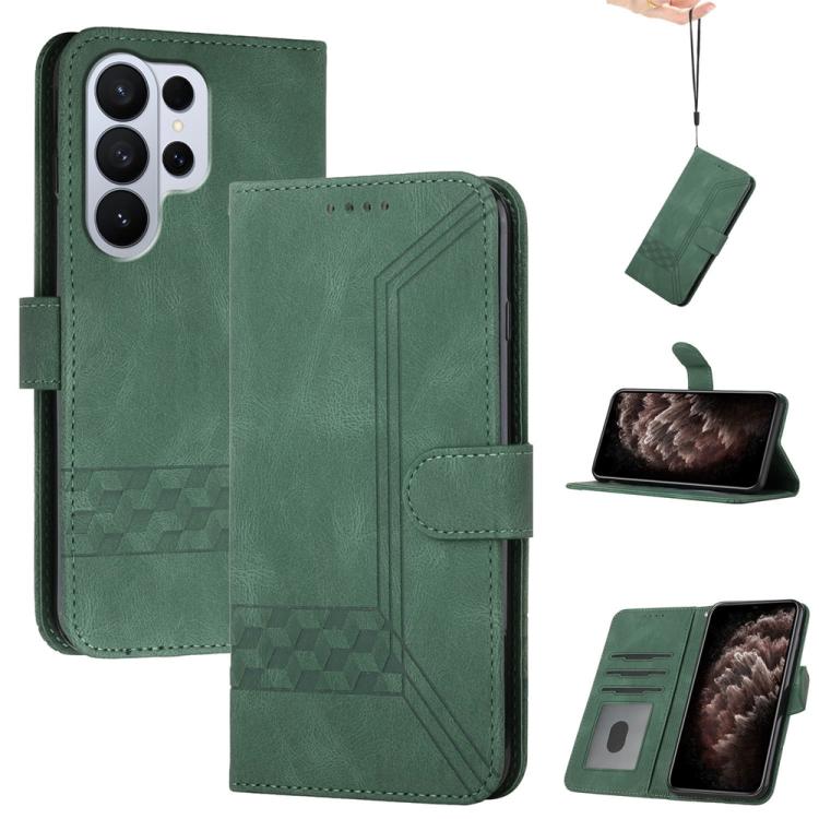Cubic Skin Feel Flip Leather Phone Case