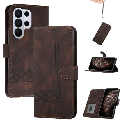Cubic Skin Feel Flip Leather Phone Case