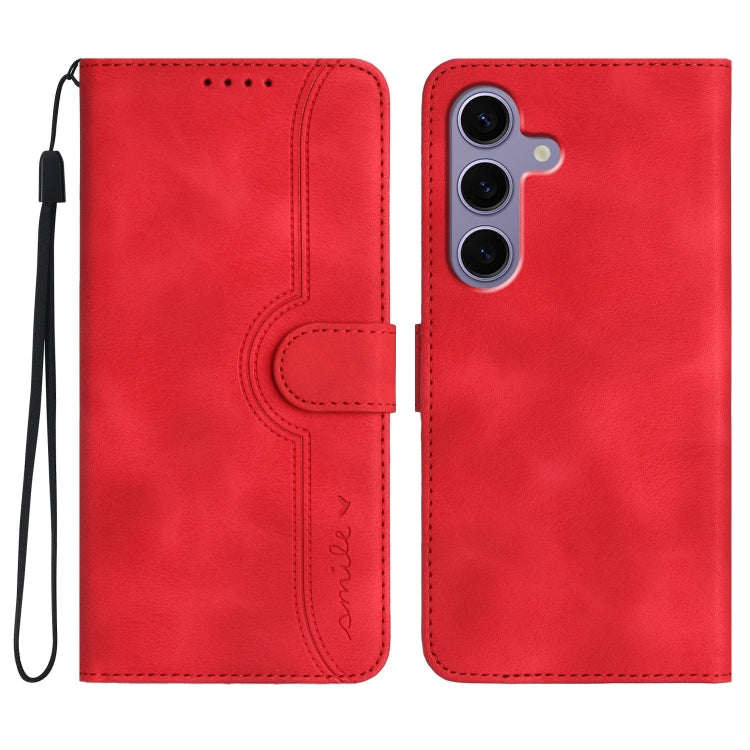 Heart Pattern Skin Feel Leather Phone Case