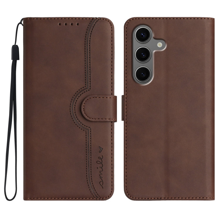 Heart Pattern Skin Feel Leather Phone Case