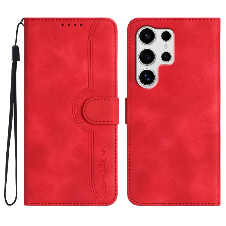 Heart Pattern Skin Feel Leather Phone Case