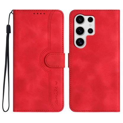 Heart Pattern Skin Feel Leather Phone Case