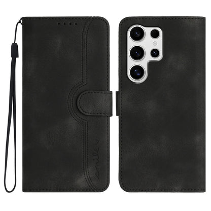 Heart Pattern Skin Feel Leather Phone Case