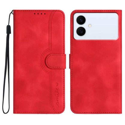 Heart Pattern Skin Feel Leather Phone Case