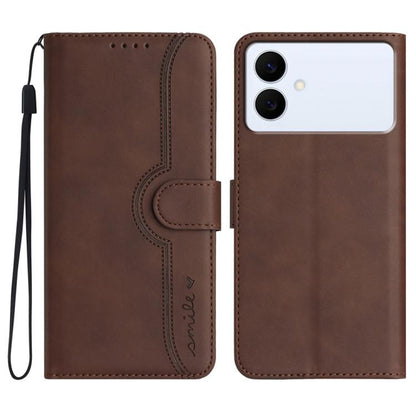 Heart Pattern Skin Feel Leather Phone Case