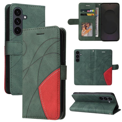 Dual-color Splicing Flip Leather Phone Case