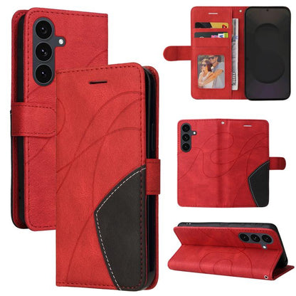 Dual-color Splicing Flip Leather Phone Case