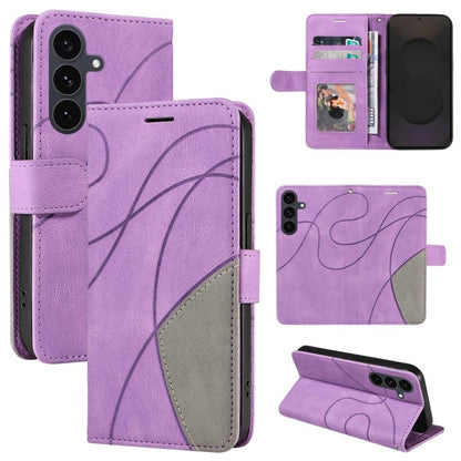 Dual-color Splicing Flip Leather Phone Case