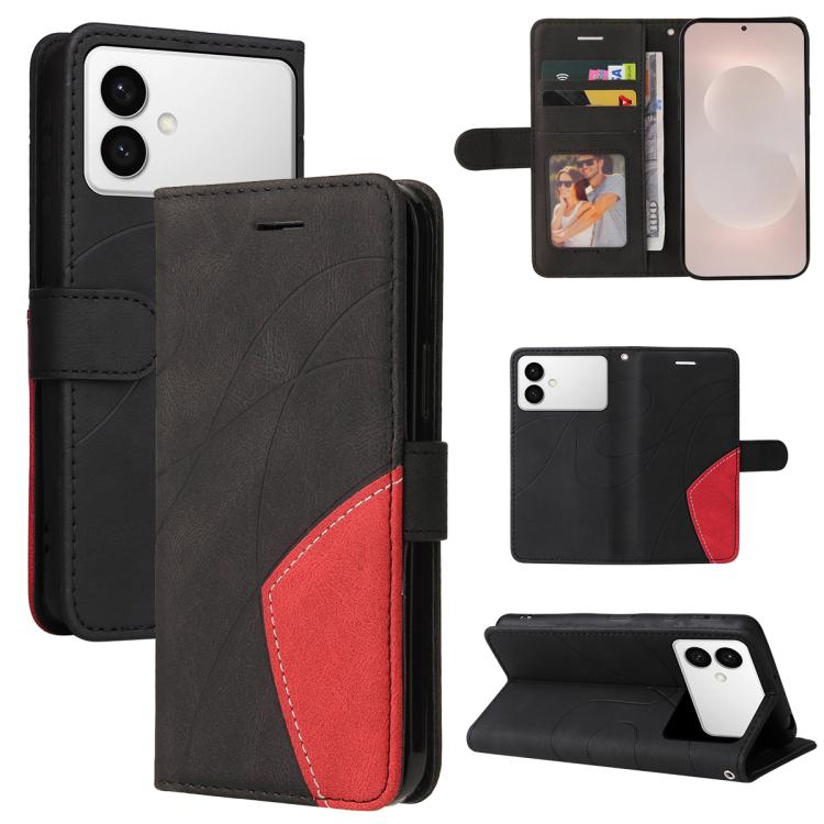 Dual-color Splicing Flip Leather Phone Case