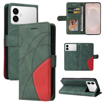 Dual-color Splicing Flip Leather Phone Case
