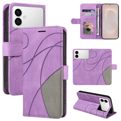 Dual-color Splicing Flip Leather Phone Case