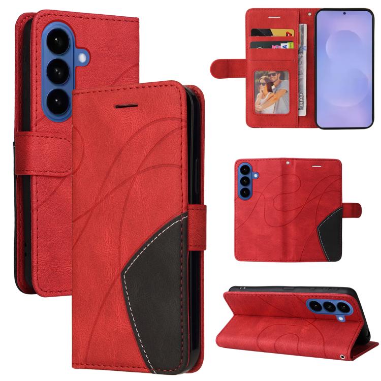 Dual-color Splicing Flip Leather Phone Case