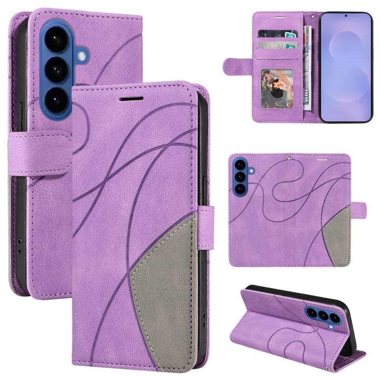 Dual-color Splicing Flip Leather Phone Case