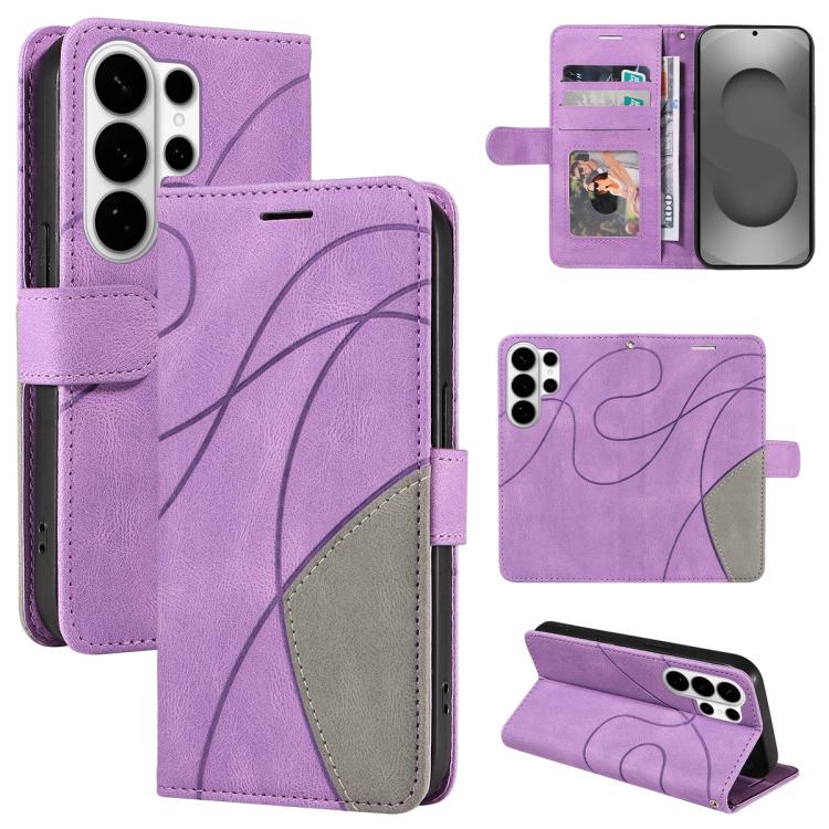 Dual-color Splicing Flip Leather Phone Case